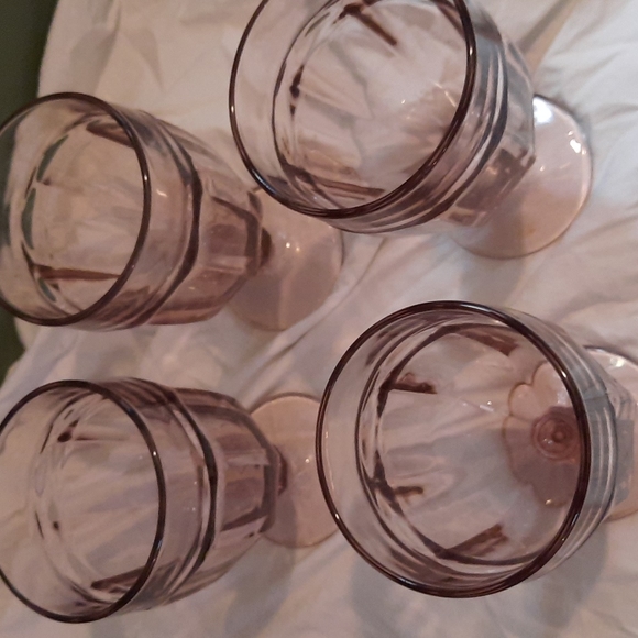 Amythyst vintage Glasses Duratuff goblets drinkware set of 4 - Picture 4 of 5